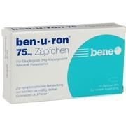Bene Arzneimittel BENURON 75MG, 10 Supp. (N1) 75 mg Bene Arzneimittel BENURON 75MG, 10 Supp. (N1) 75 mg