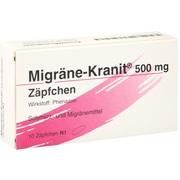 Hermes Arzneimittel MIGRAENE KRANIT 500 MG ZAEPFCHEN, 10 St. Hermes Arzneimittel MIGRAENE KRANIT 500 MG ZAEPFCHEN, 10 St.