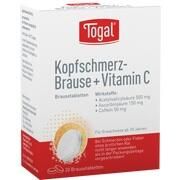 Kyberg Pharma Vertriebs TOGAL KOPFSCHM BRAUSE+VIT, 20 Brausetbl. (N2) Kyberg Pharma Vertriebs TOGAL KOPFSCHM BRAUSE+VIT, 20 Brausetbl. (N2)