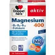 Queisser Pharma DOPPELHERZ MAGNESIUM 400 TABL 30 ST + B MG Queisser Pharma DOPPELHERZ MAGNESIUM 400 TABL 30 ST + B MG
