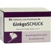 Schuck GINKGOTABLETTEN, 80 St. Schuck GINKGOTABLETTEN, 80 St.