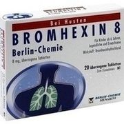 BROMHEXIN 8 BERLIN CHEMIE, 20 überzog. Tbl. (N1) 8 mg BROMHEXIN 8 BERLIN CHEMIE, 20 überzog. Tbl. (N1) 8 mg