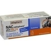 Ratiopharm NAC AKUT 600 HU, 10 Brausetbl. (N1) 600 Ratiopharm NAC AKUT 600 HU, 10 Brausetbl. (N1) 600