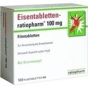 Ratiopharm EISENTABL MG 100 FILMTABL ST Ratiopharm EISENTABL MG 100 FILMTABL ST
