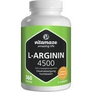 Vitamaze L-Arginin 4.500 hochdosiert 360 Kapseln Vitamaze L-Arginin 4.500 hochdosiert 360 Kapseln