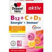 Doppelherz aktiv B12 + C + D3 Depot Tabletten 30 Stk. Doppelherz aktiv B12 + C + D3 Depot Tabletten 30 Stk.