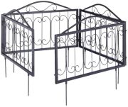 Relaxdays Beetzaun Metall 4er Set GOTH Ornamente (10020696) Relaxdays Beetzaun Metall 4er Set GOTH Ornamente (10020696)