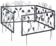Relaxdays Beetzaun Metall GOTH Blätter 8-tlg. (10022113) Relaxdays Beetzaun Metall GOTH Blätter 8-tlg. (10022113)