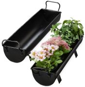 Relaxdays Blumenkasten Dachrinne 2er Set (10026997)