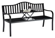 Relaxdays Gartenbank mit Klapptisch (10026113)