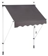 Relaxdays Klemmmarkise Balkon 150 x 120 cm (10023701)