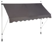 Relaxdays Klemmmarkise Balkon 250 x 120 cm (10023701_832)