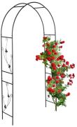 Relaxdays Runder Rosenbogen in Schwarz (10041668)