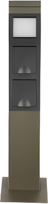 REV SteelCraft 2-fach Steckdose mit Wegeleuchte (0087750712)