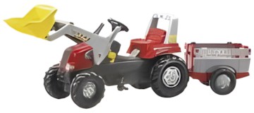Rolly Toys rollyJunior RT mit Ladeschaufel und Anhänger