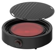 Rosenstein & Söhne 2in1-Glaskeramik-Kochplatte & Infrarot-Tischgrill (NX-6464)