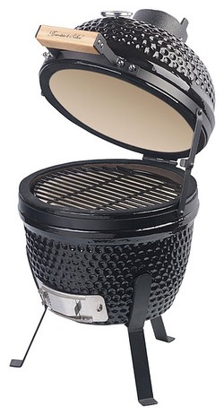Rosenstein & Söhne 2in1-Kamado-Keramik-Kugelgrill & Smoker (NX-6826)