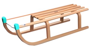 rodel-rudi Schlitten Davos L 100 cm