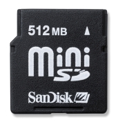 SanDisk Mini SD-Card  512MB