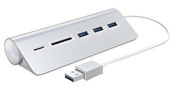 Satechi Aluminum USB 3.0 Hub & Card Reader