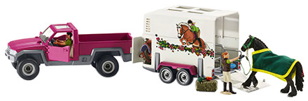 Schleich Pick-up mit Pferdeanhänger (42346) Schleich Pick-up mit Pferdeanhänger (42346)