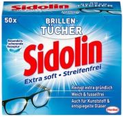 Sidolin Streifenfrei Brillenputztücher 50 Stk.