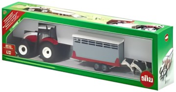 Siku Steyr mit Viehanhänger 3870 Siku Steyr mit Viehanhänger 3870