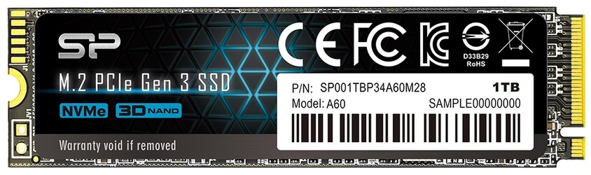 Silicon Power P34A60 M.2 PCIe SSD 1TB