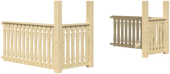 Skan Holz Brüstung für Vordach Bern und Toronto Skan Holz Brüstung für Vordach Bern und Toronto