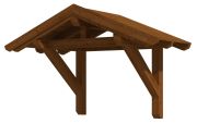 Skan Holz Vordach Siegen Typ 1 Farblich behandelt Skan Holz Vordach Siegen Typ 1 Farblich behandelt