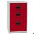 Broschubladenschrank PFA, 2 Material- + 1 HR-Schub, H672xB413, grau/rot PFA3506 Broschubladenschrank PFA, 2 Material- + 1 HR-Schub, H672xB413, grau/rot PFA3506