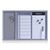 Zeller 11553 Kombitafel 3-in-1 / 60 x 40, alugrau Zeller 11553 Kombitafel 3-in-1 / 60 x 40, alugrau