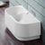 Hoesch SPECTRA Halbrunde Badewanne mit Schürze L: 170 B: 80 H: 48 cm weiß, 3664.010 Hoesch SPECTRA Halbrunde Badewanne mit Schürze L: 170 B: 80 H: 48 cm weiß, 3664.010