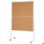 Magnetoplan Moderationswand, klappbar, mobil mit Laufrollen, Naturkork Magnetoplan Moderationswand, klappbar, mobil mit Laufrollen, Naturkork