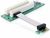 DeLock Riser Card PCI Express x1 > 2x PCI - flexibler Kabel links gerichtet 7 cm - Riser Card, 41341 DeLock Riser Card PCI Express x1 > 2x PCI - flexibler Kabel links gerichtet 7 cm - Riser Card, 41341