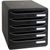Exacompta BIG-BOX PLUS Schubladenbox A4+ schwarz 347x278x271 5 Fächer Exacompta BIG-BOX PLUS Schubladenbox A4+ schwarz 347x278x271 5 Fächer