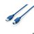 EQUIP USB 3.0 Kabel A->B 1m S/S blau EQUIP USB 3.0 Kabel A->B 1m S/S blau