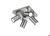 Trio Deckenleuchte / L 24 cm B 24 cm /nickel matt GU10 802400407 Trio Deckenleuchte / L 24 cm B 24 cm /nickel matt GU10 802400407