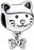 Pandora Katze & Schleife Charm (792255C01) Pandora Katze & Schleife Charm (792255C01)
