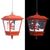vidaXL Weihnachts-Hängelampe LED-Licht und Weihnachtsmann vidaXL Weihnachts-Hängelampe LED-Licht und Weihnachtsmann