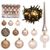 vidaXL Weihnachtskugel-Set mit Spitze und 150 LEDs Rotgolden 61-tlg. vidaXL Weihnachtskugel-Set mit Spitze und 150 LEDs Rotgolden 61-tlg.