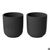 Villeroy & Boch Manufacture Collier Becher Set schwarz 2-tlg. Villeroy & Boch Manufacture Collier Becher Set schwarz 2-tlg.