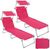 tectake Gartenliege Chloé 2er Set tectake Gartenliege Chloé 2er Set