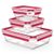 Emsa Clip & Close Glas 3er-Set 0,45 + 0,8 + 2 l Emsa Clip & Close Glas 3er-Set 0,45 + 0,8 + 2 l
