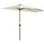 Outsunny Halbrunder LED-Sonnenschirm 270 x 240 cm Outsunny Halbrunder LED-Sonnenschirm 270 x 240 cm