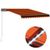 vidaXL Markise Manuell Einziehbar LED 350 x 250 cm vidaXL Markise Manuell Einziehbar LED 350 x 250 cm