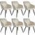 tectake Marilyn Esszimmerstuhl Samtoptik 6er Set tectake Marilyn Esszimmerstuhl Samtoptik 6er Set