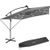 tectake Sunna mit LED Solar-Beleuchtung 250 x 250 cm tectake Sunna mit LED Solar-Beleuchtung 250 x 250 cm