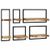 vidaXL Wandregal-Set 5-tlg. 21 x 25 x 75 cm (246014) vidaXL Wandregal-Set 5-tlg. 21 x 25 x 75 cm (246014)