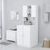 vidaXL Waschmaschinenschrank Weiß 71 x 71,5 x 91,5 cm (808395) vidaXL Waschmaschinenschrank Weiß 71 x 71,5 x 91,5 cm (808395)
